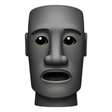 a moai sticker