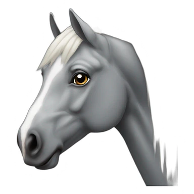 Cheval gris sticker