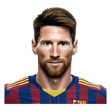 Messi sur les épaules de Ronaldo sticker