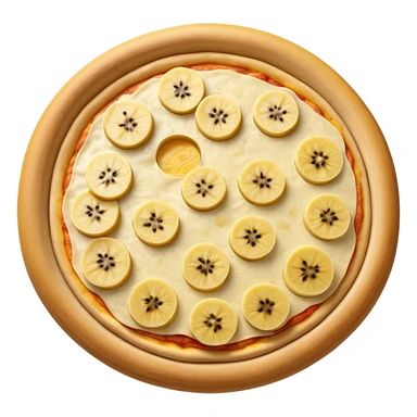 very yellow banana pizza straight top down sticker