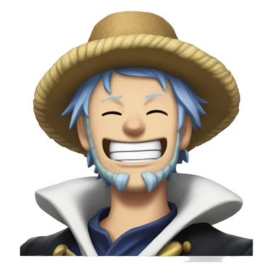 Edwar Newgate from "One Piece" laughing. sticker