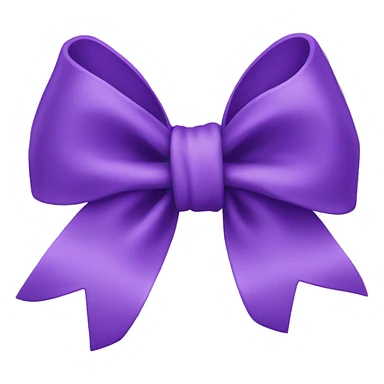Purple bow  sticker