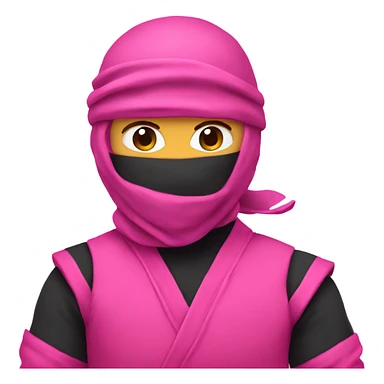 pink ninja sticker