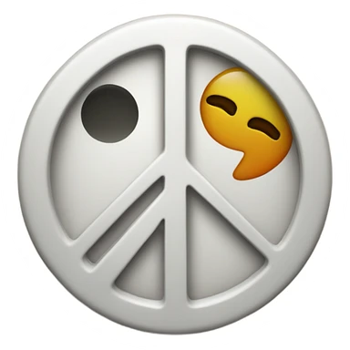 Peace sign and tongue out sticker