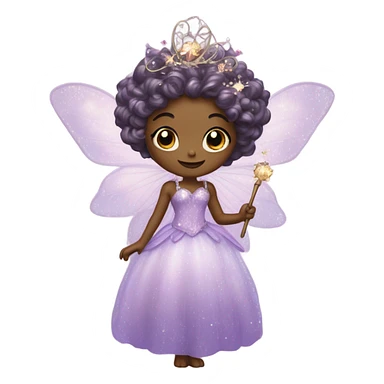 Sugar plum fairy princess sticker