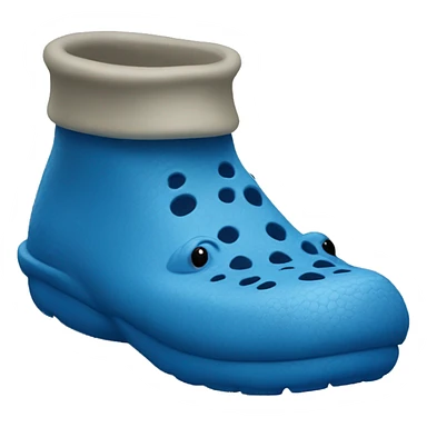 Blue crocs sticker