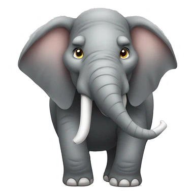 angry elephant sticker