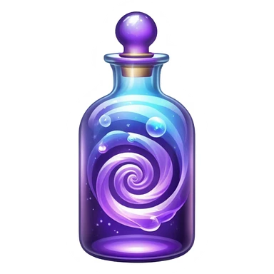 Purple magic in a Crystal bottle sticker
