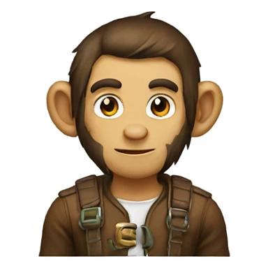 video game + monkey sticker