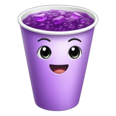 Purple Soda in a White Cup sticker