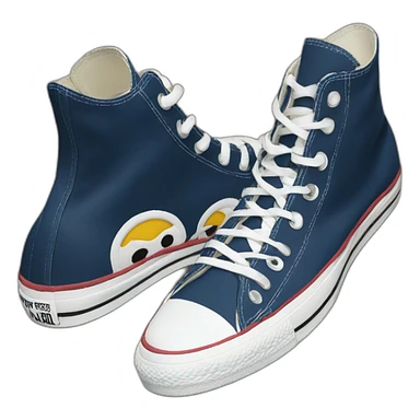 Chaussures converse noit sticker