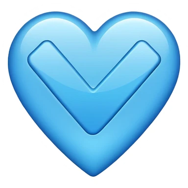 Beyaz tick dışı mavi sticker