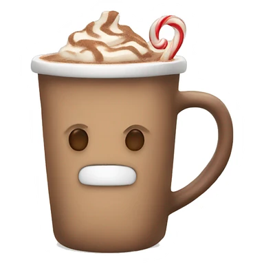 Beige hot chocolate  sticker