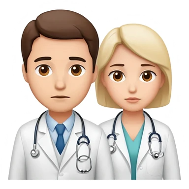 Tired doctors sticker