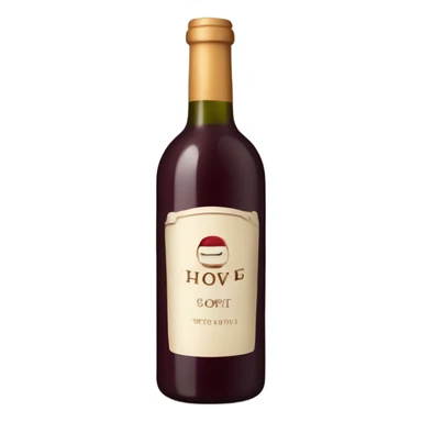 Bottle of wine sticker