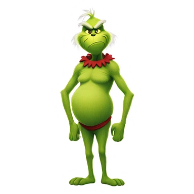 The grinch with big feet sticker