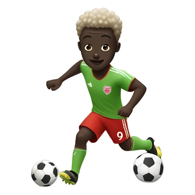 Cute, dribbling Bukayo Saka sticker