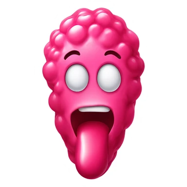 Stick tongue out and blow raspberry sticker