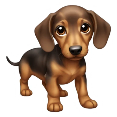baby dashund sticker
