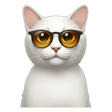 cat with shades sticker
