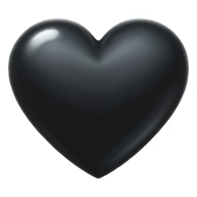 Black heart goth sticker