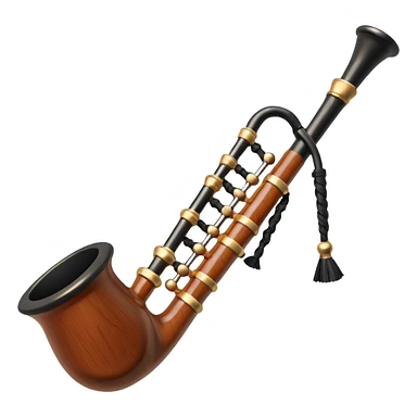 compact scotish bagpipe sticker