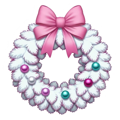 white and pink christmas reef with no green sticker