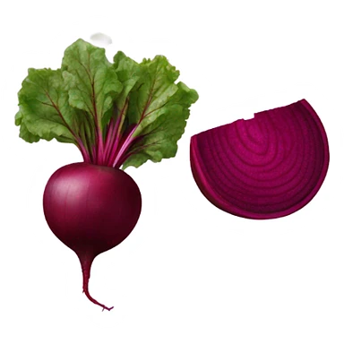 beetroot cut in half sticker