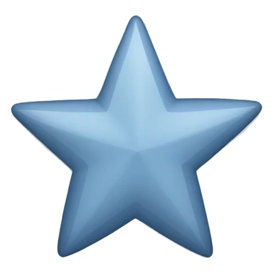 Blue grey star sticker