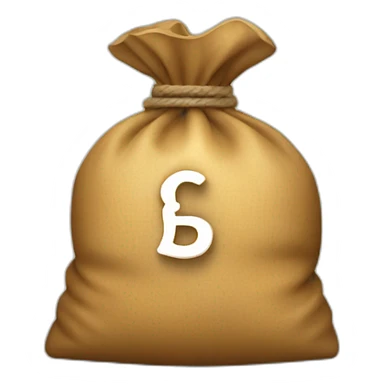 Money bag without letters sticker