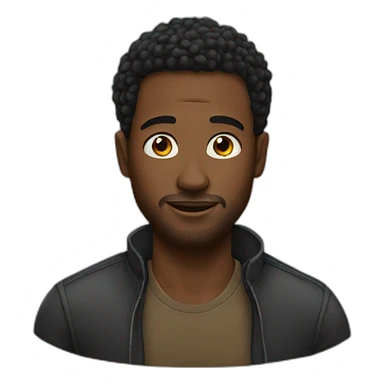 black men clever sticker