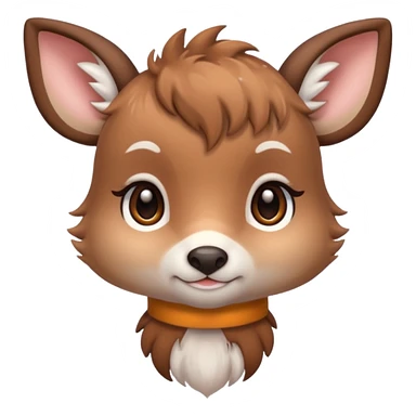 A cute aesthetic looking fawn sticker