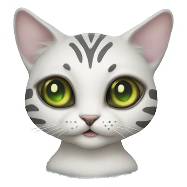 hybrid of cat and a xeno alien  sticker