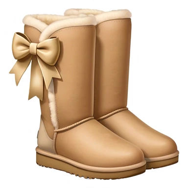 uggs with bow sticker