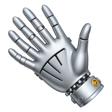 Mano de metal sticker