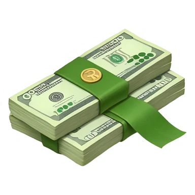 bundle of Indian rupee cash sticker