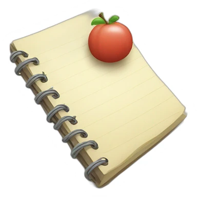 closed notepad sticker