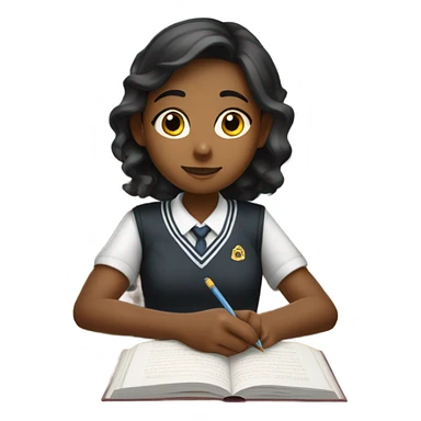 girl at school  sticker