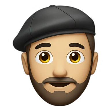 A man with a kippa sticker