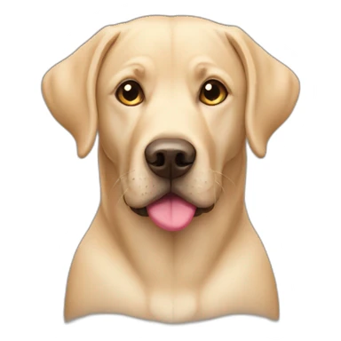 Labrador with hearts in his eyes sticker