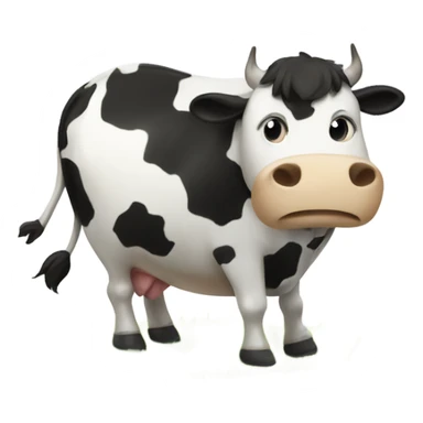 Soccer cow sticker