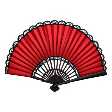 heart with gothic black lace fan sticker