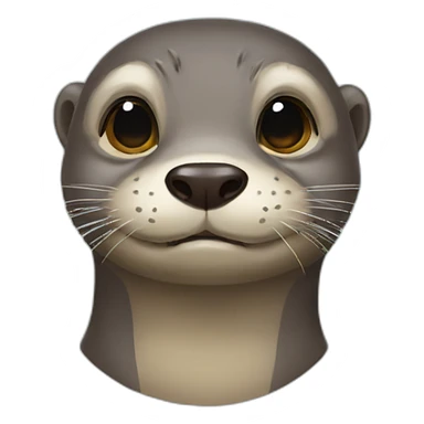 Alien otter sticker