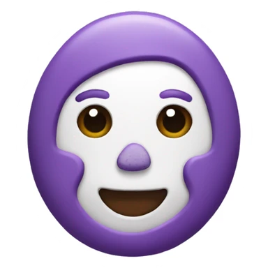 Purple gingerbread sticker