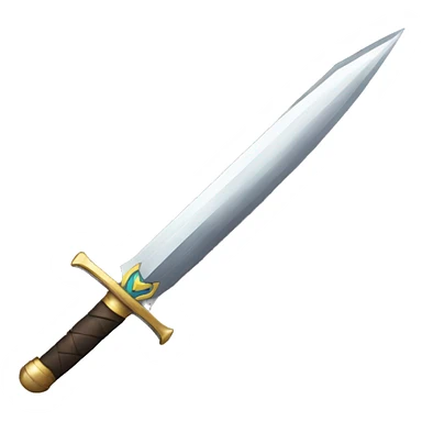 a sword strike a target sticker