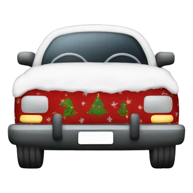 Car wearing a Christmas sweater  sticker