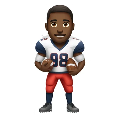 Football player strong sticker