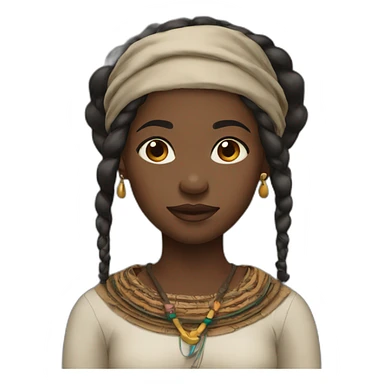 fulani girl sticker