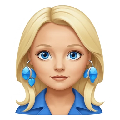 Emma Bunton with blue eyes sticker