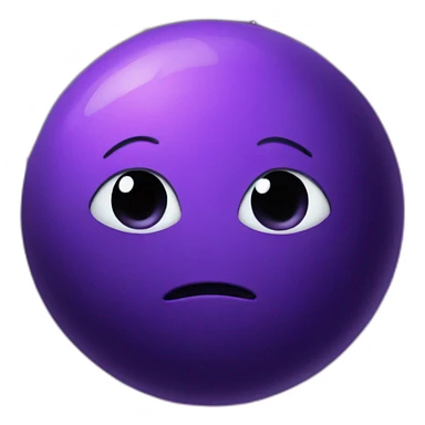 purple planet sticker